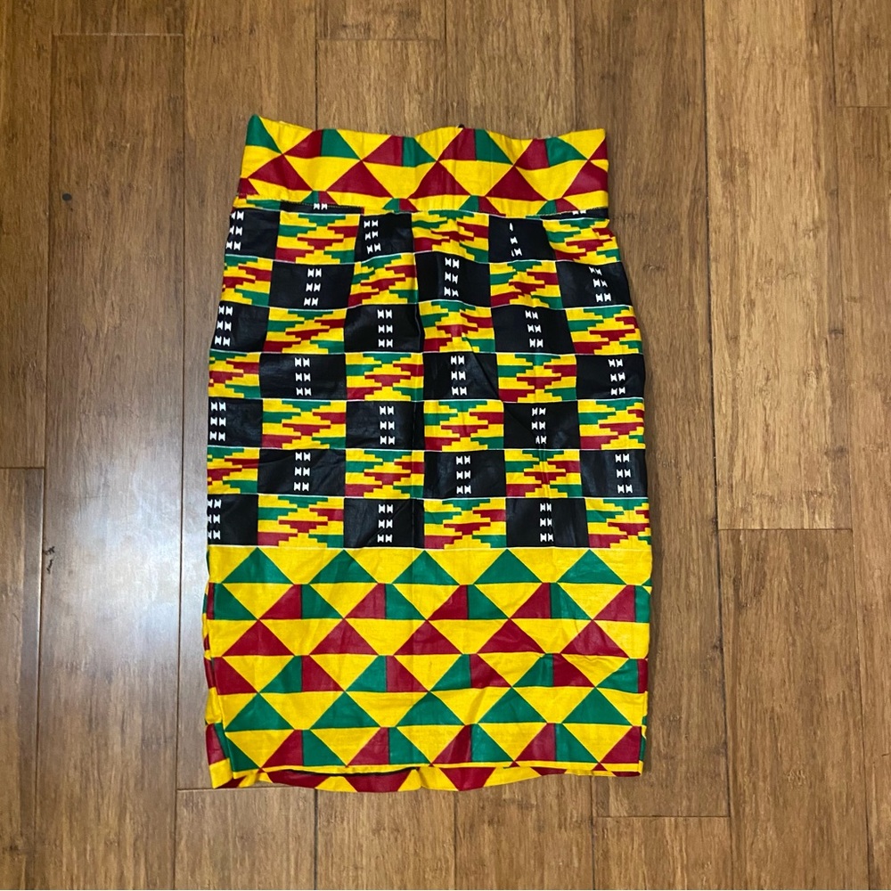 Kente pencil skirt